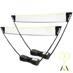 VirtuFit 2-en-1 Portable Badminton et Tennis Set - Comprend un étui et des raquettes - Tweedekans