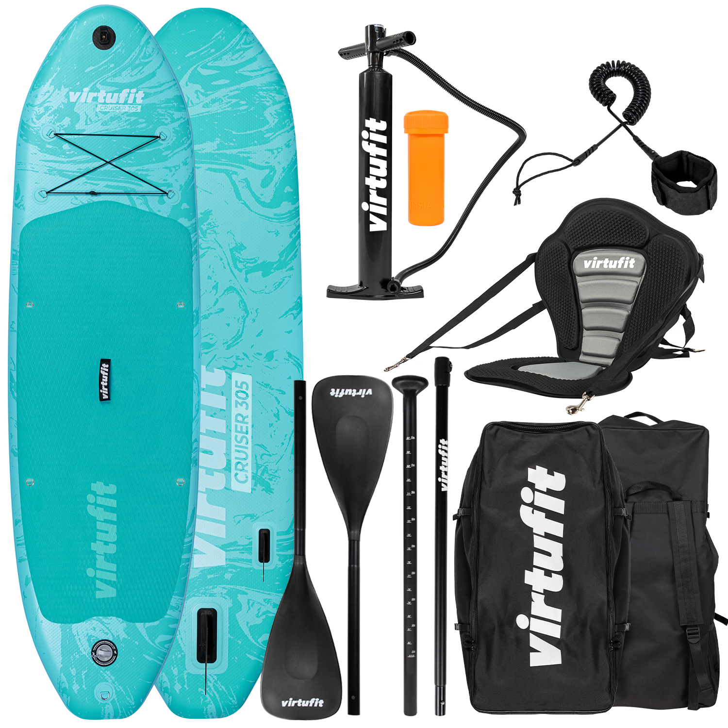 VirtuFit SUP Board Cruiser 305 avec Accessoires - Deuxième Chance (Emballage endommagé)