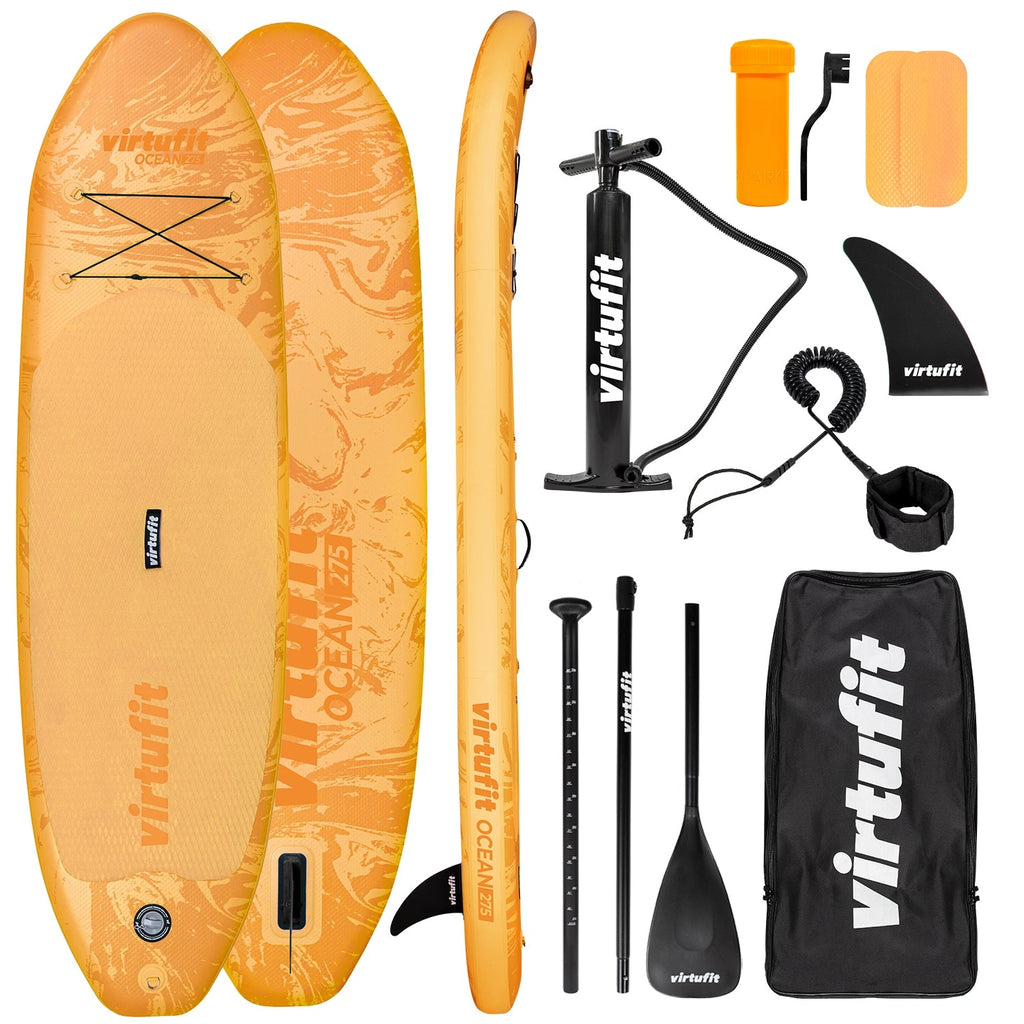 VirtuFit Supboard Ocean 275 - Orange - Avec accessoires et sac de transport - Tweedekans