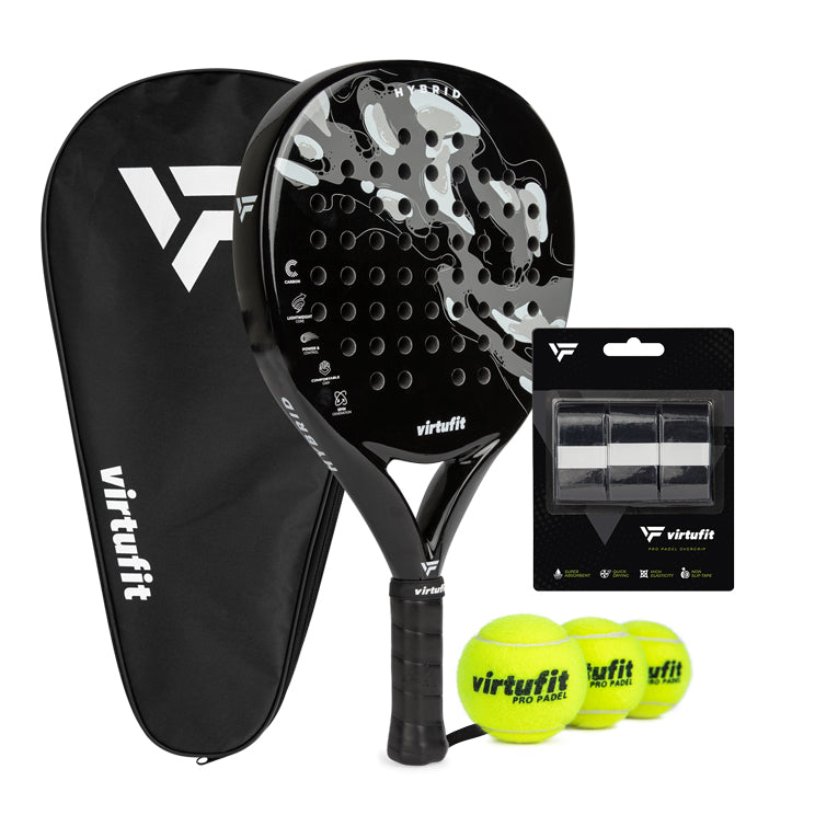 VirtuFit Hybrid Padel Set - Noir - Gris