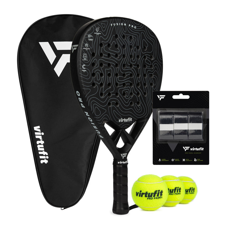 VirtuFit Fusion Pro Padel Set - Zwart - Silver