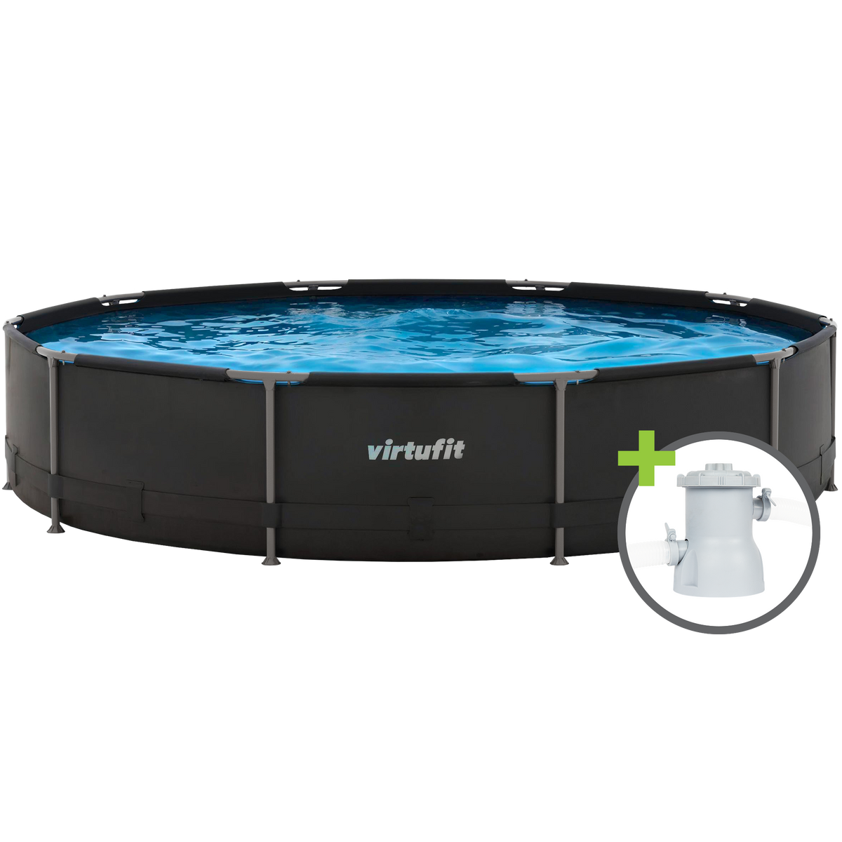 VirtuFit Rond Zwembad - 366 cm - Inclusief Filterpomp - Tweedekans - Hoofdafbeelding