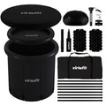 VirtuFit Bain de glace XXL - 375 litres - Anthracite - Accessoires inclus - Deuxième Chance