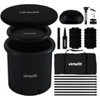 VirtuFit Bain de glace XXL - 375 litres - Anthracite - Accessoires inclus - Deuxième Chance