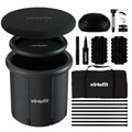 VirtuFit Bain de glace XXL - 375 litres - Anthracite - Accessoires inclus - Tweedekans