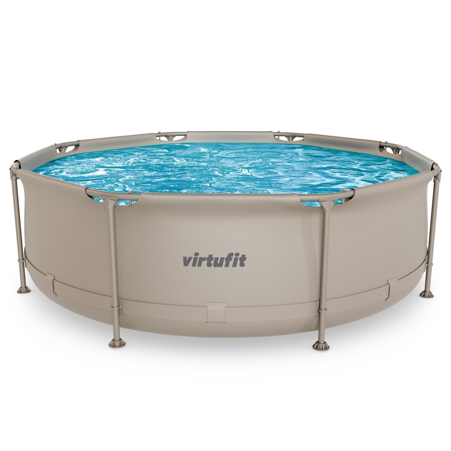 Piscine Ronde VirtuFit - Ø244 x 76 cm - Beige - Tweedekans