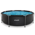Piscine Ronde VirtuFit - Ø244 x 76 cm - Anthracite - Tweedekans