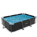 Piscine Rectangulaire VirtuFit - Anthracite - 300 x 210 x 66 cm - Tweedekans