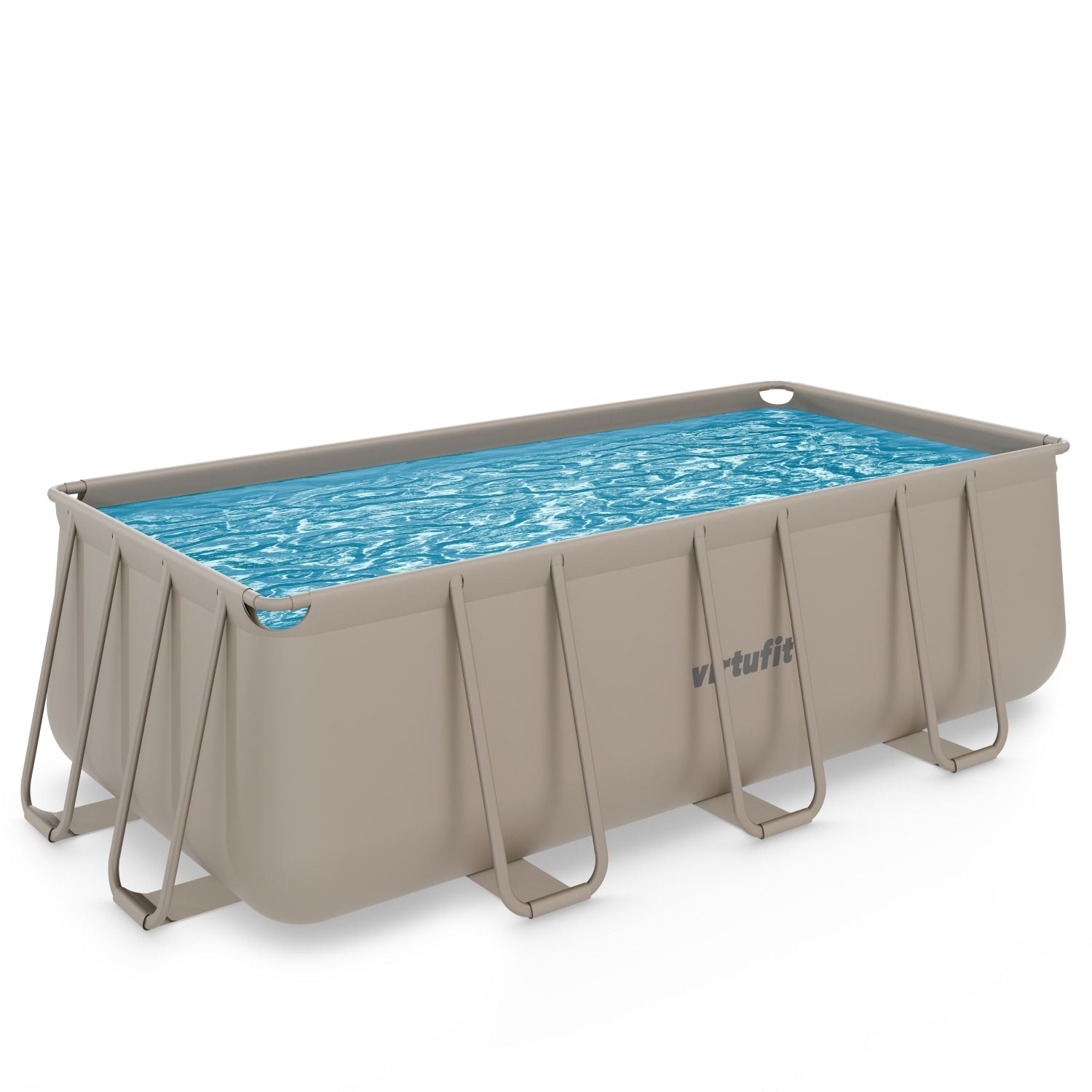 Piscine Rectangulaire VirtuFit 400 x 200 x 122 cm - Beige