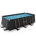 Piscine Rectangulaire VirtuFit 400 x 200 x 122 cm - Anthracite - Tweedekans