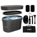 VirtuFit Bain de glace - Ovale - 500 litres - Anthracite - Accessoires inclus - Tweedekans
