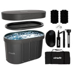 VirtuFit Bain de glace - Ovale - 500 litres - Anthracite - Accessoires inclus - Tweedekans