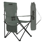 VirtuFit Opvouwbare Camping Stoel - Grijs - Set van 2