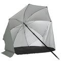 VirtuFit Parasol de plage - Windbreak - 180 cm - Gris - Tweedekans