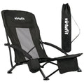VirtuFit Chaise de plage pliable - Noir - Tweedekans
