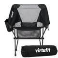 VirtuFit Camping Chair Compact - Chaise de plage - Noir - Tweedekans
