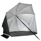 VirtuFit Parasol de plage - Windbreak - 180 cm - Gris - Tweedekans