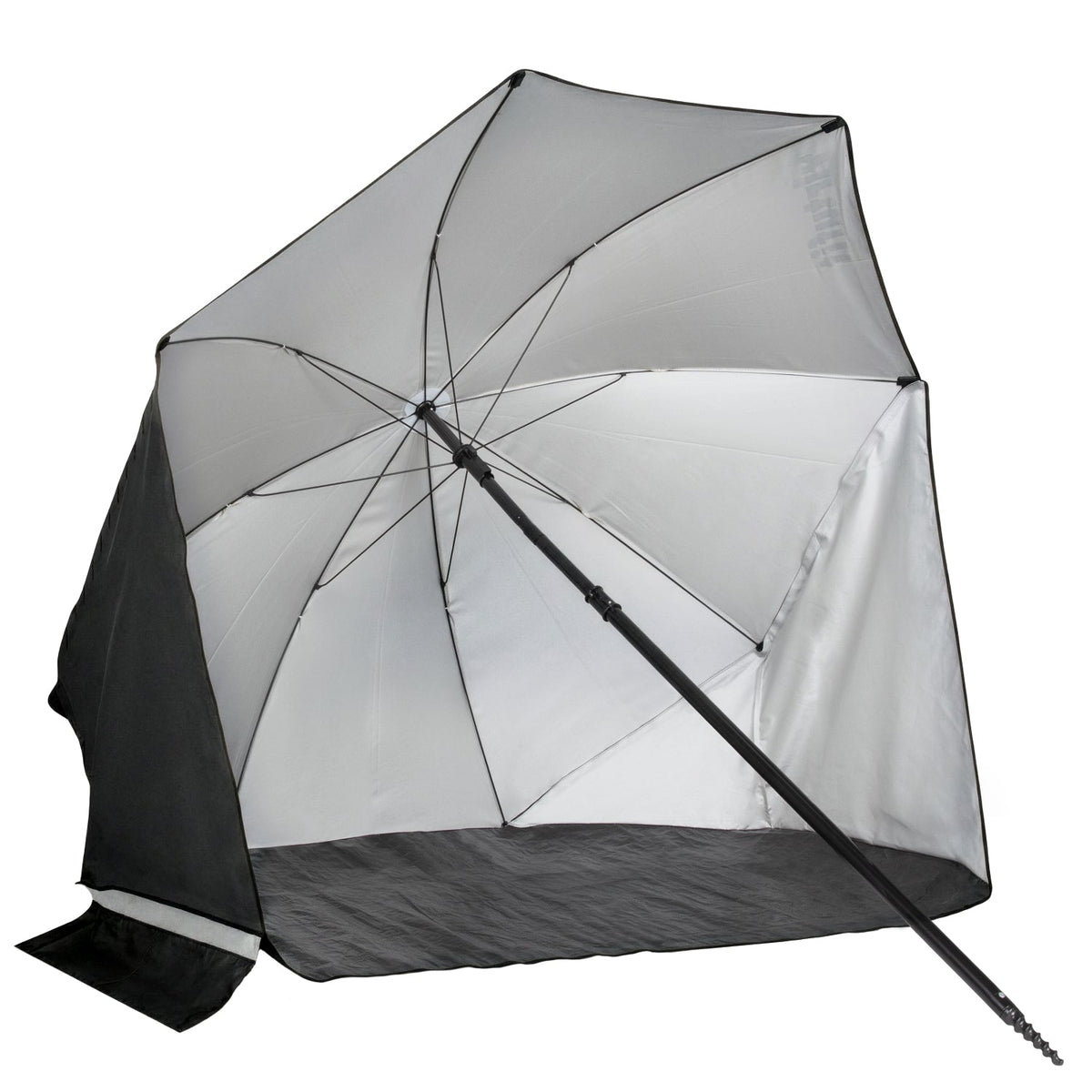 VirtuFit Parasol de plage - Windbreak - 180 cm - Gris - Tweedekans