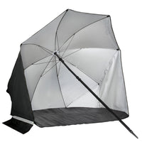 VirtuFit Strandparasol - Windscherm - Strandtent - 160 cm - Zwart - Hoofdafbeelding