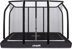 VirtuFit Premium Inground Trampoline avec Filet de Sécurité - Noir - 213 x 305 cm - Tweedekans