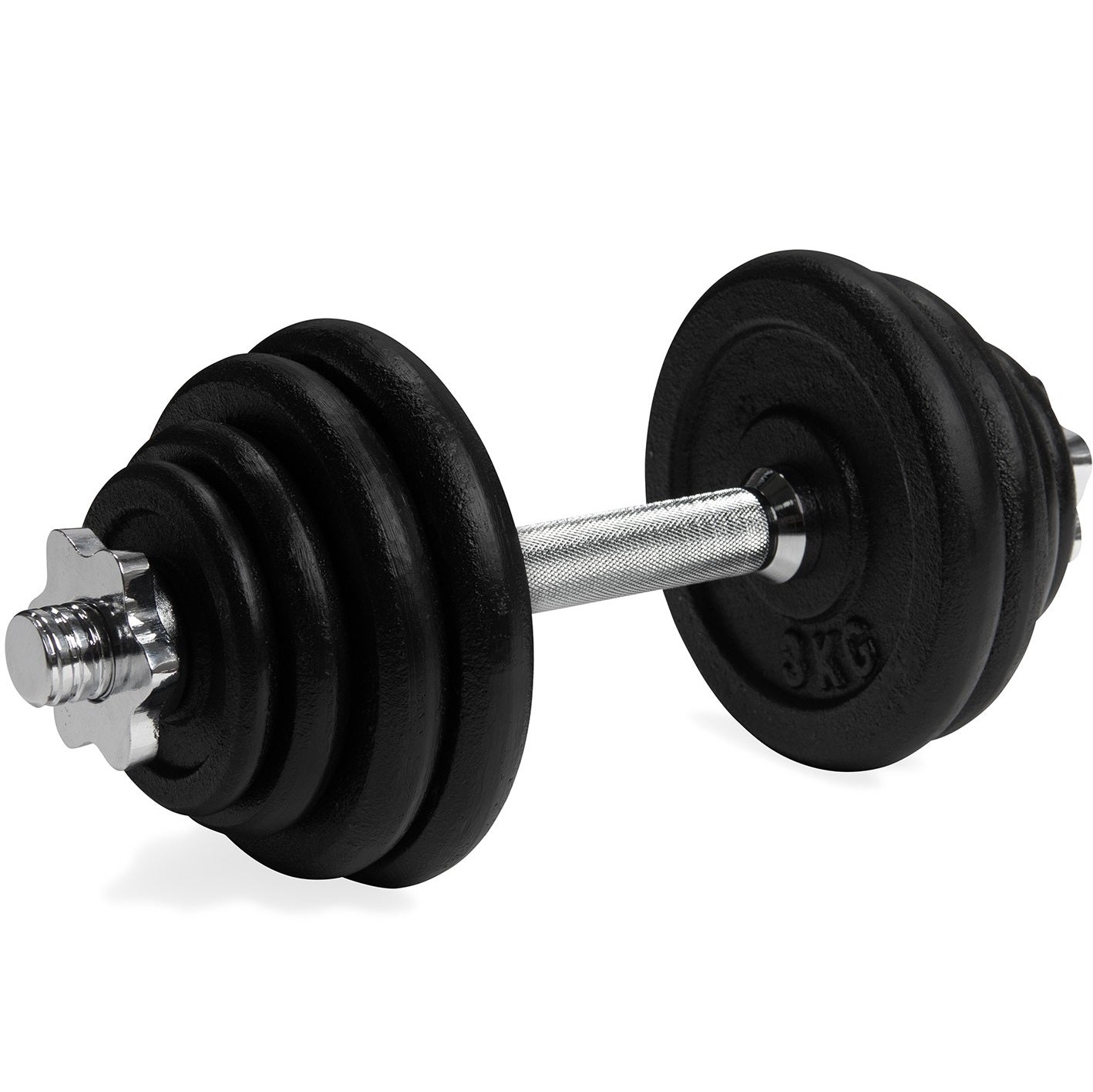 VirtuFit Adjustable Dumbbell Set Pro - Ensemble d'haltères - Fonte - 1 x 15 kg - Tweedekans