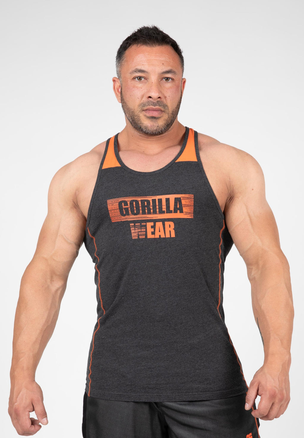 Gorilla Wear Wallace Tank Top - Gris/Orange