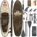 Retrospec Planche de SUP Weekender Plus iSUP Kayak Hybride - 320 cm - Bonsai Camo
