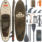 Retrospec Planche de SUP Weekender Plus iSUP Kayak Hybride - 320 cm - Bonsai Camo