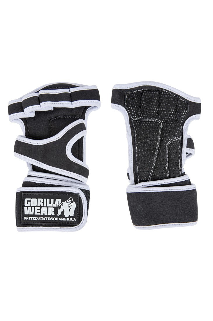 Gorilla Wear Yuma Weight Lifting Workout Gloves - Noir/Blanc
