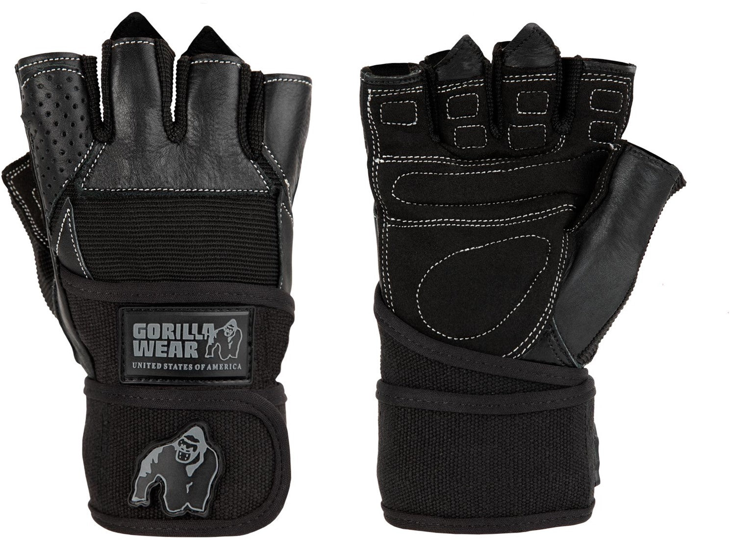Gorilla Wear Dallas Wrist Wraps Gloves - Noir