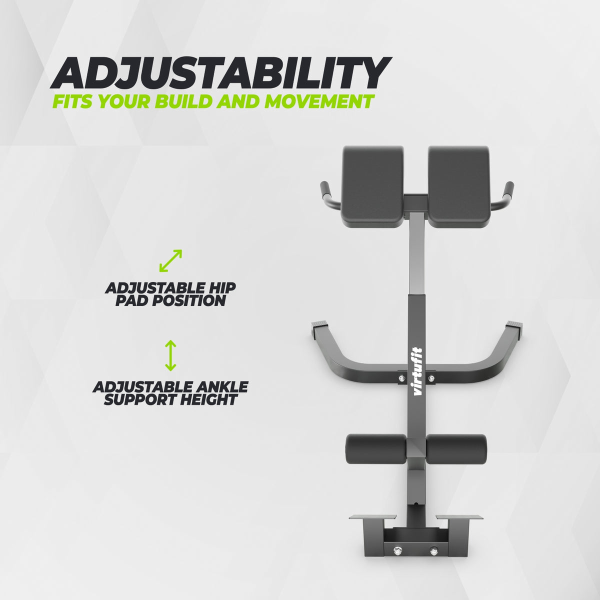 VirtuFit Hyperextension Pro - Chaise Romaine - Entraîneur de Dos - Opportunité de Seconde Main