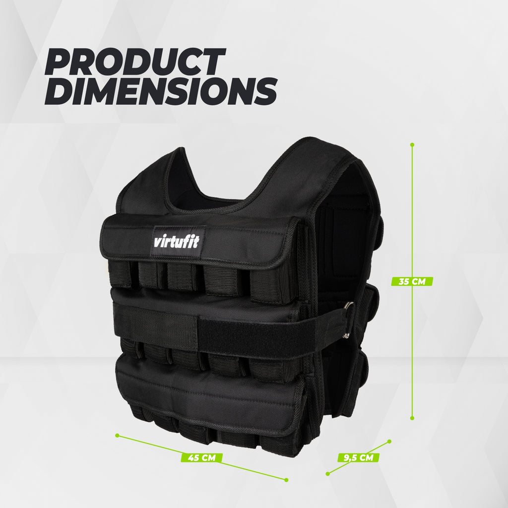 VirtuFit Gilet de Musculation Ajustable Pro - 30 kg