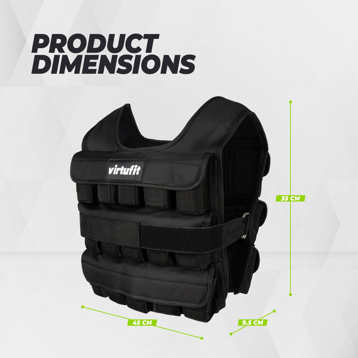 VirtuFit Gilet de Musculation Ajustable Pro - 30 kg