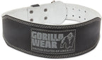 Gorilla Wear 4 Inch Padded Leather Lifting Belt - Noir/Gris