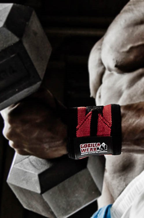 Gorilla Wear Wrist Wraps PRO - Noir/Rouge