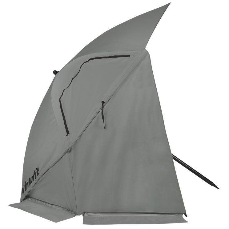VirtuFit Strandparasol Premium - Windscherm - Strandtent - 200 cm - Grijs - Tweedekans