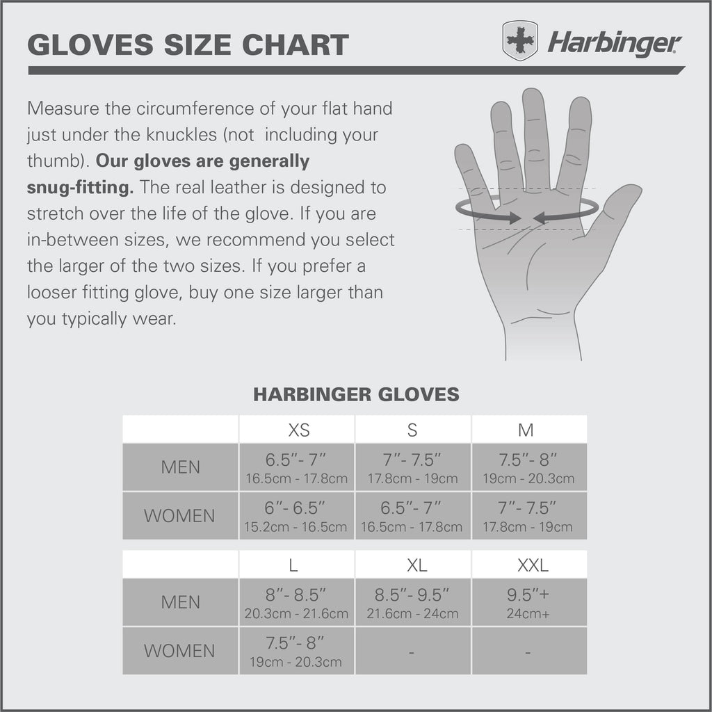 Harbinger Women's Power Stretchback Fitness Handschoenen - Zwart/Rood