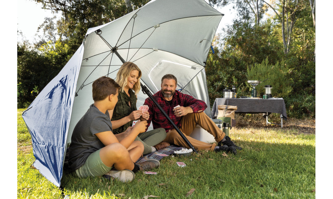 Sport-Brella Premiere Strandtent - Windscherm - Parasol - Blauw - 2ekans