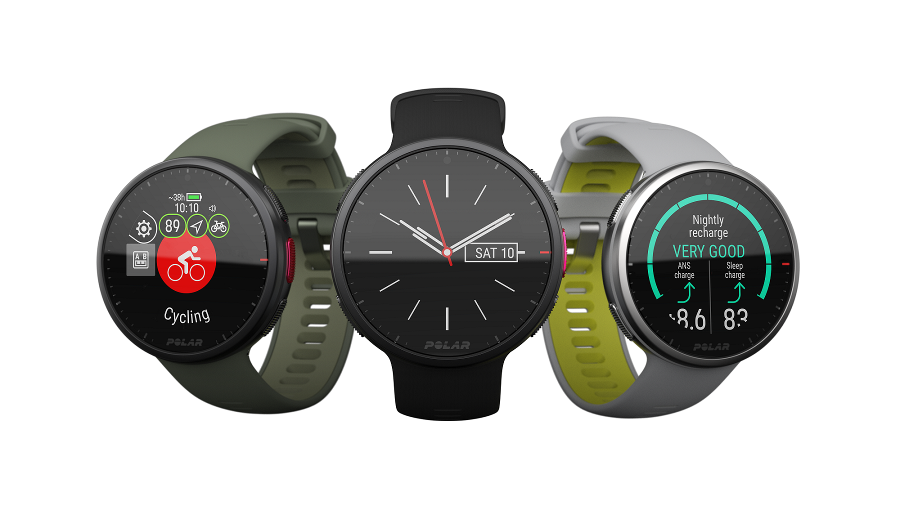 Polar Vantage V2 Multisporthorloge HR - Zwart / Zwart