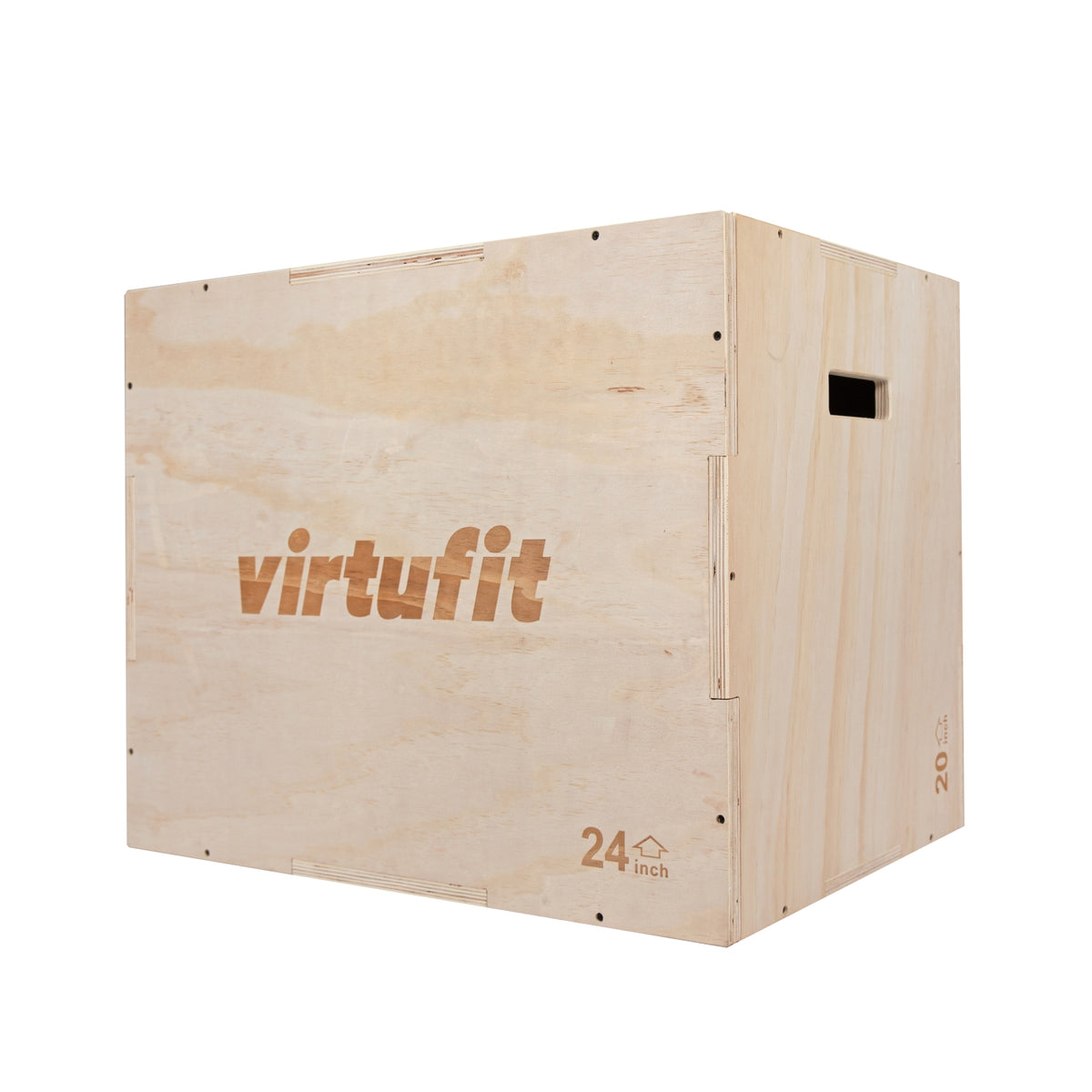 VirtuFit Plyo Box 3-en-1 en bois - Grand - 50 x 60 x 75 cm