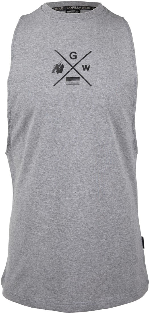 Gorilla Wear Cisco Drop Armhole Tank Top - Gris/Noir