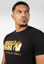 Gorilla Wear Classic T-shirt - Noir/Or