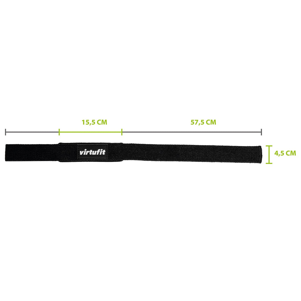 VirtuFit sangles de levage rembourrées - coton - noir - Tweedekans