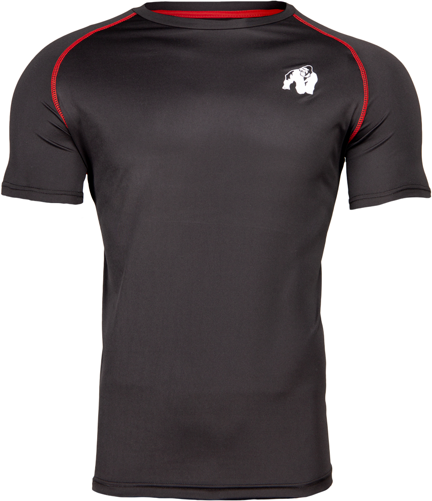 Gorilla Wear Performance T-shirt - Noir/Rouge