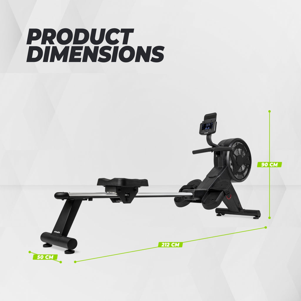 VirtuFit Rameur Elite Air Magnetic