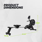 VirtuFit Rameur Elite Air Magnetic