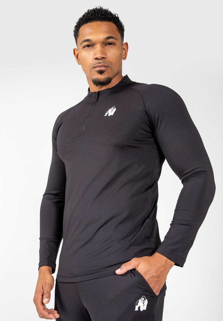 Gorilla Wear Hamilton Hybrid Long Sleeve - Noir