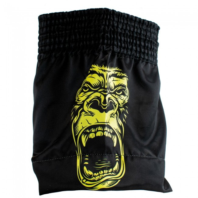 Super Pro Kids (Thai) Boxing Shorts Gorilla - Zwart/Geel