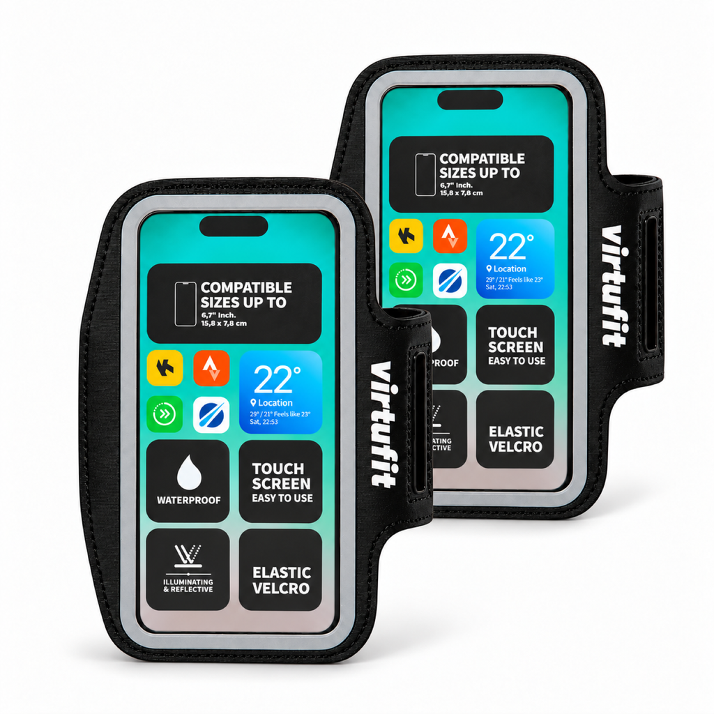 Brassard de course pour téléphone VirtuFit - Lot de deux