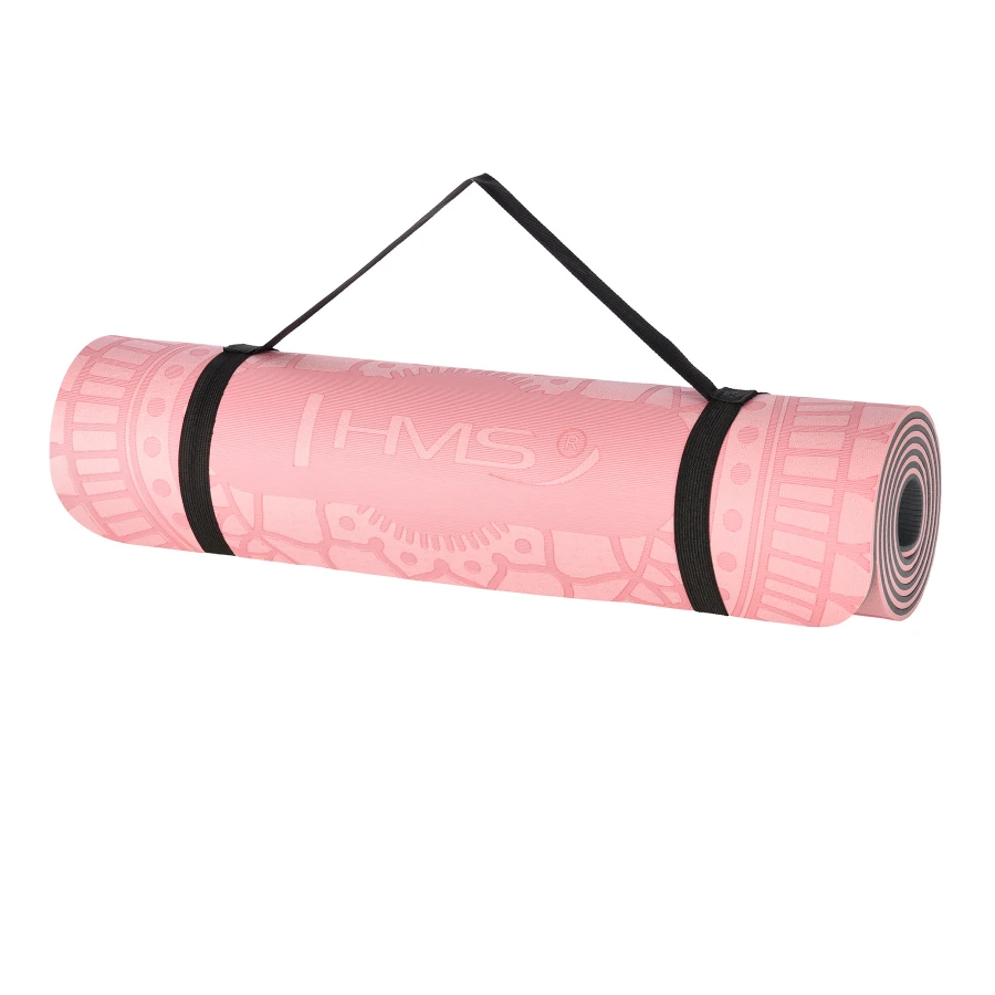 HMS Tapis de Yoga - Rose - 12 mm